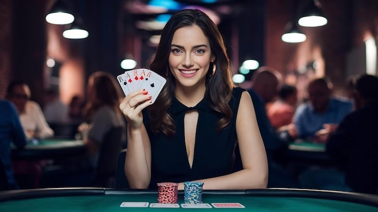 Ilustrasi pengguna menikmati hiburan slot games digital di berbagai perangkat dengan nyaman